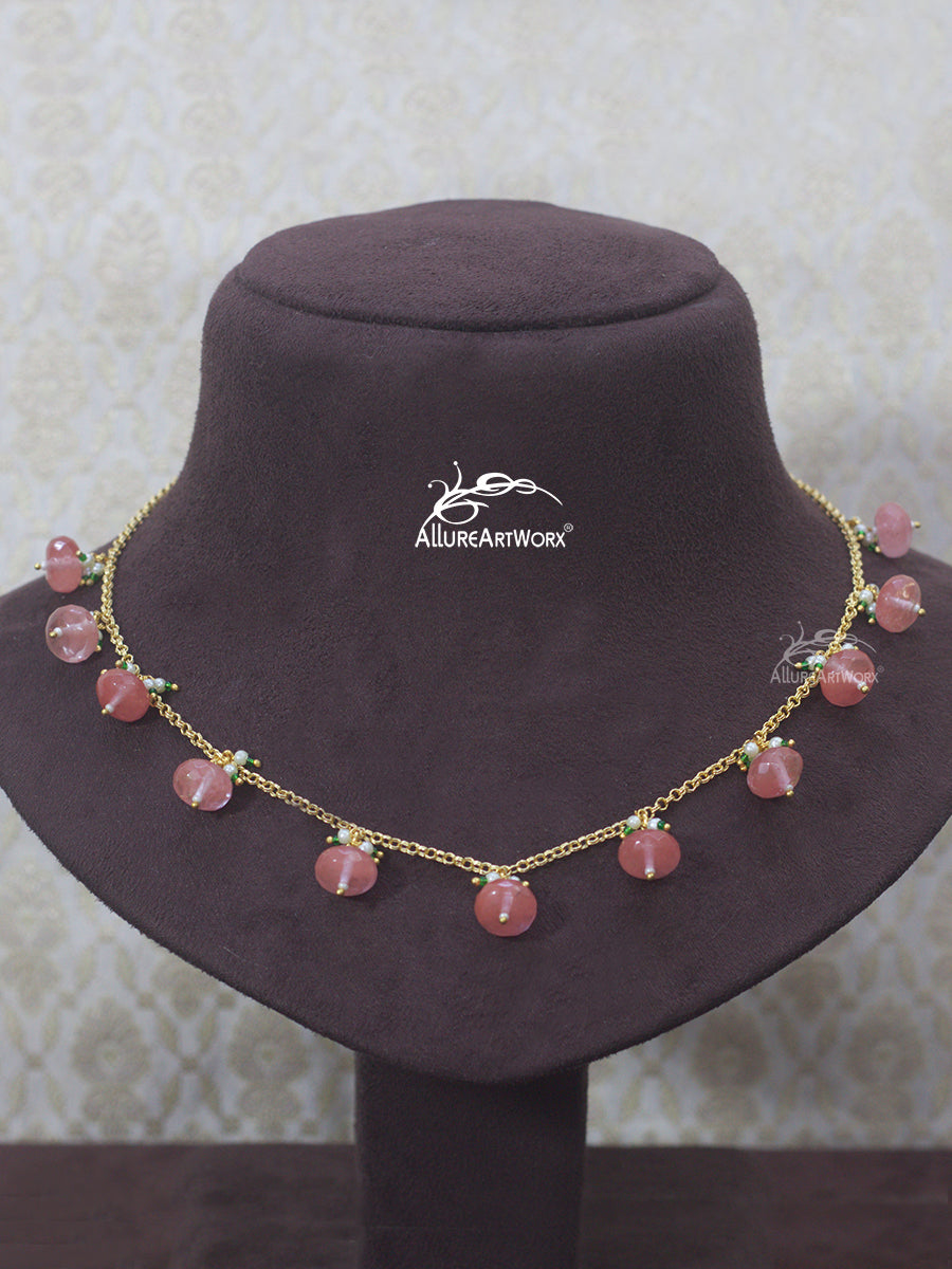 Cherry Quartz Neckpiece