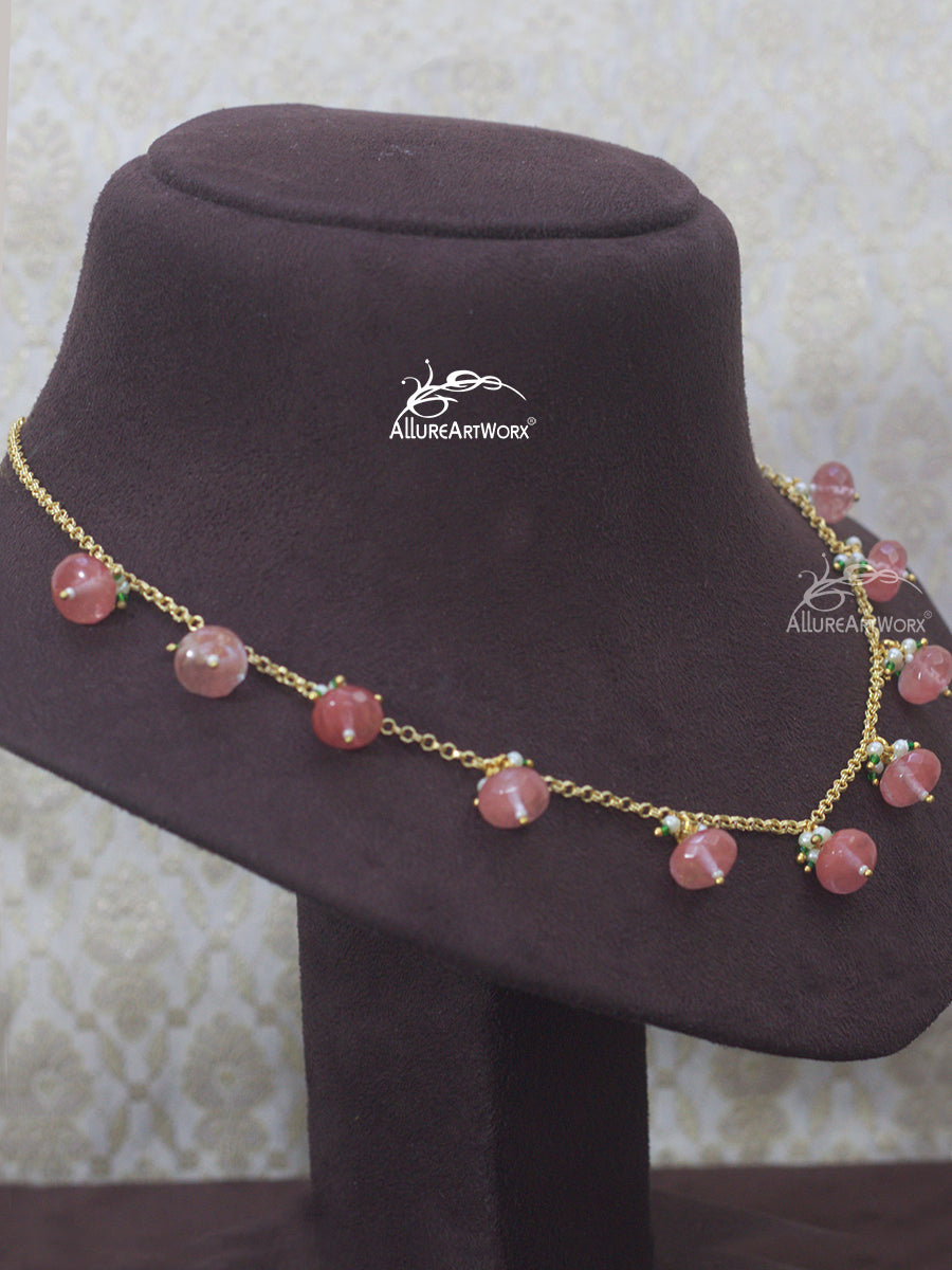 Cherry Quartz Neckpiece