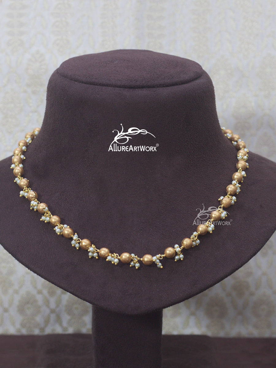 Gold Ball Neckpiece
