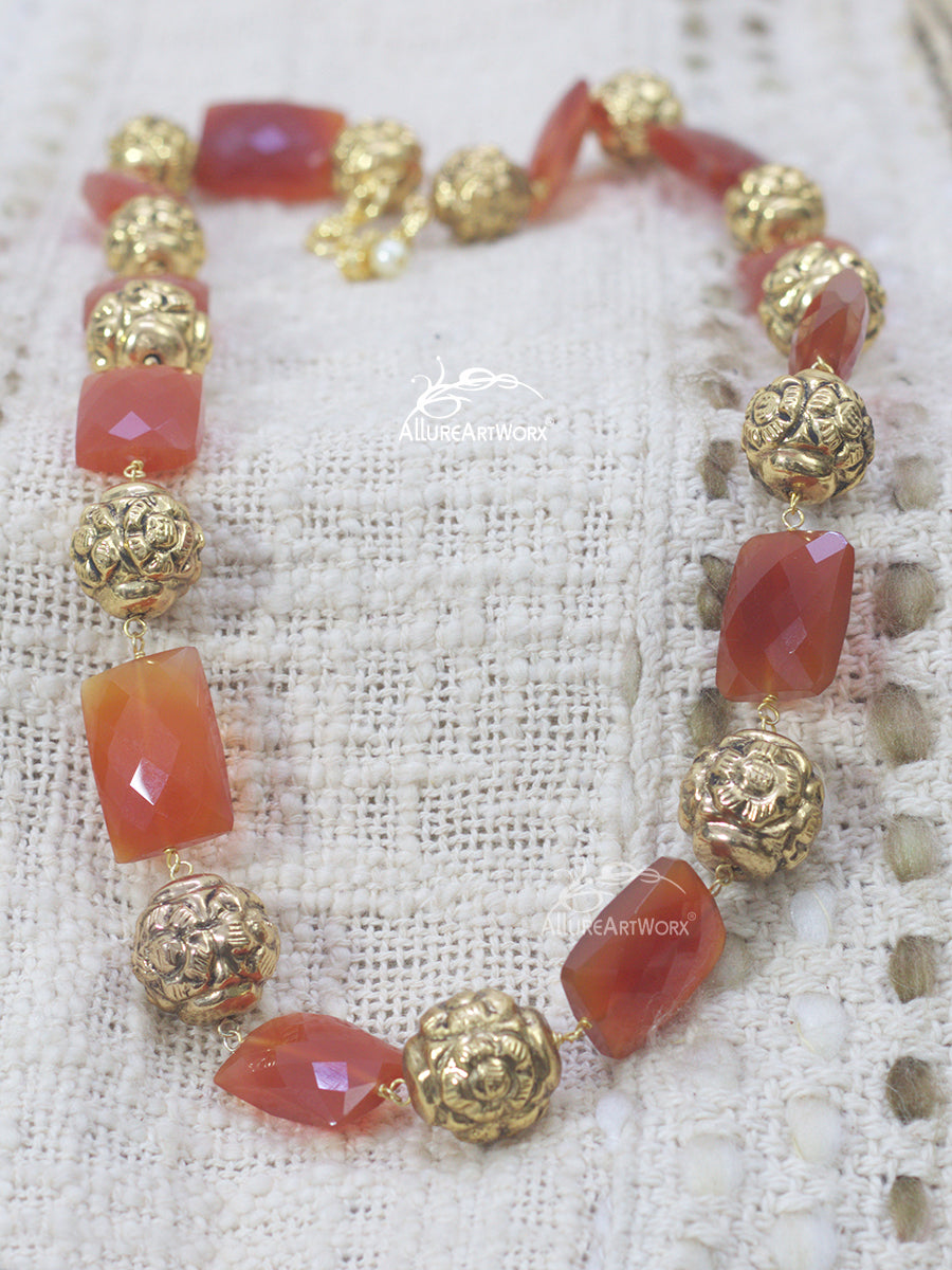 Brown Onyx Neckpiece