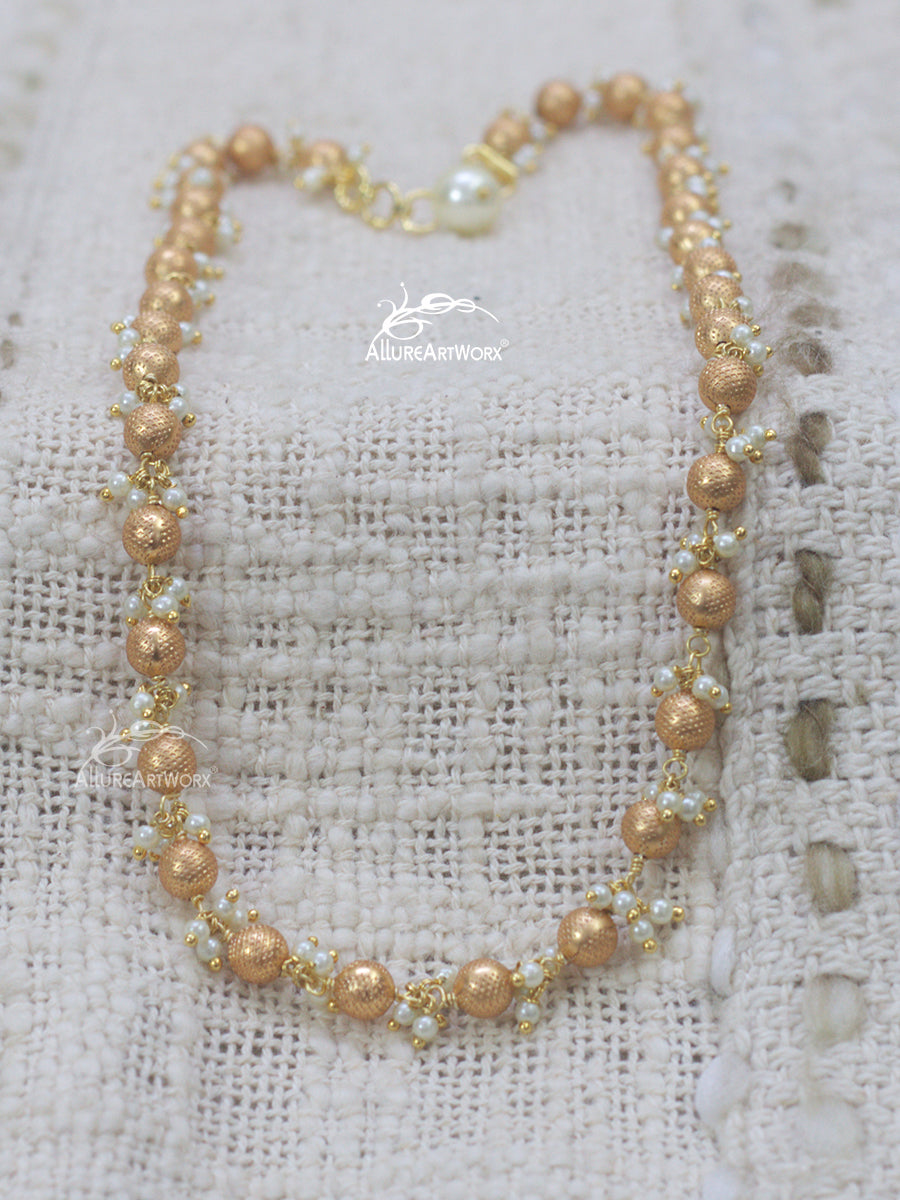Gold Ball Neckpiece
