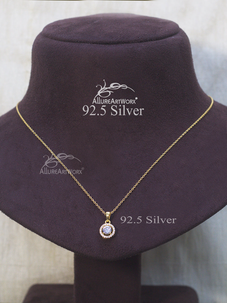 Aaoka Silver Pendant Set