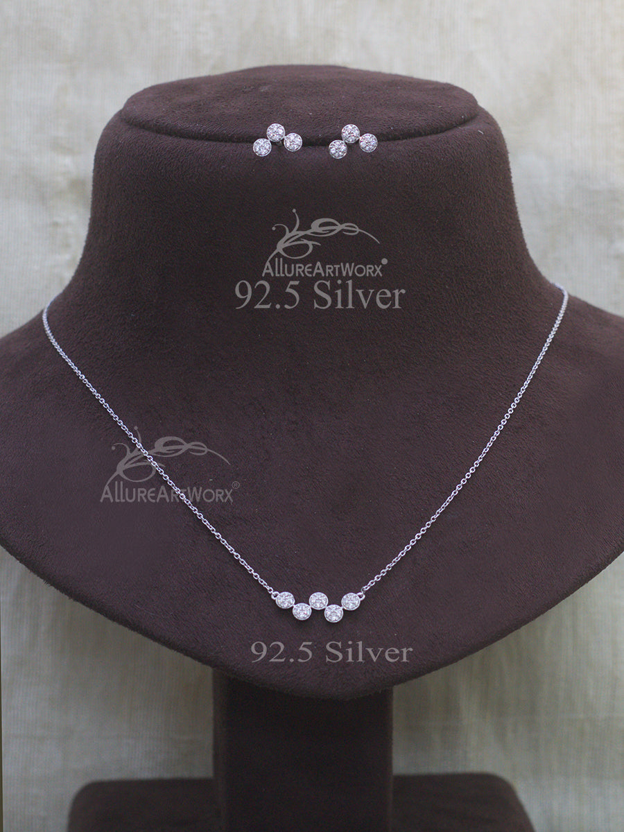 Paula Silver Pendant Set