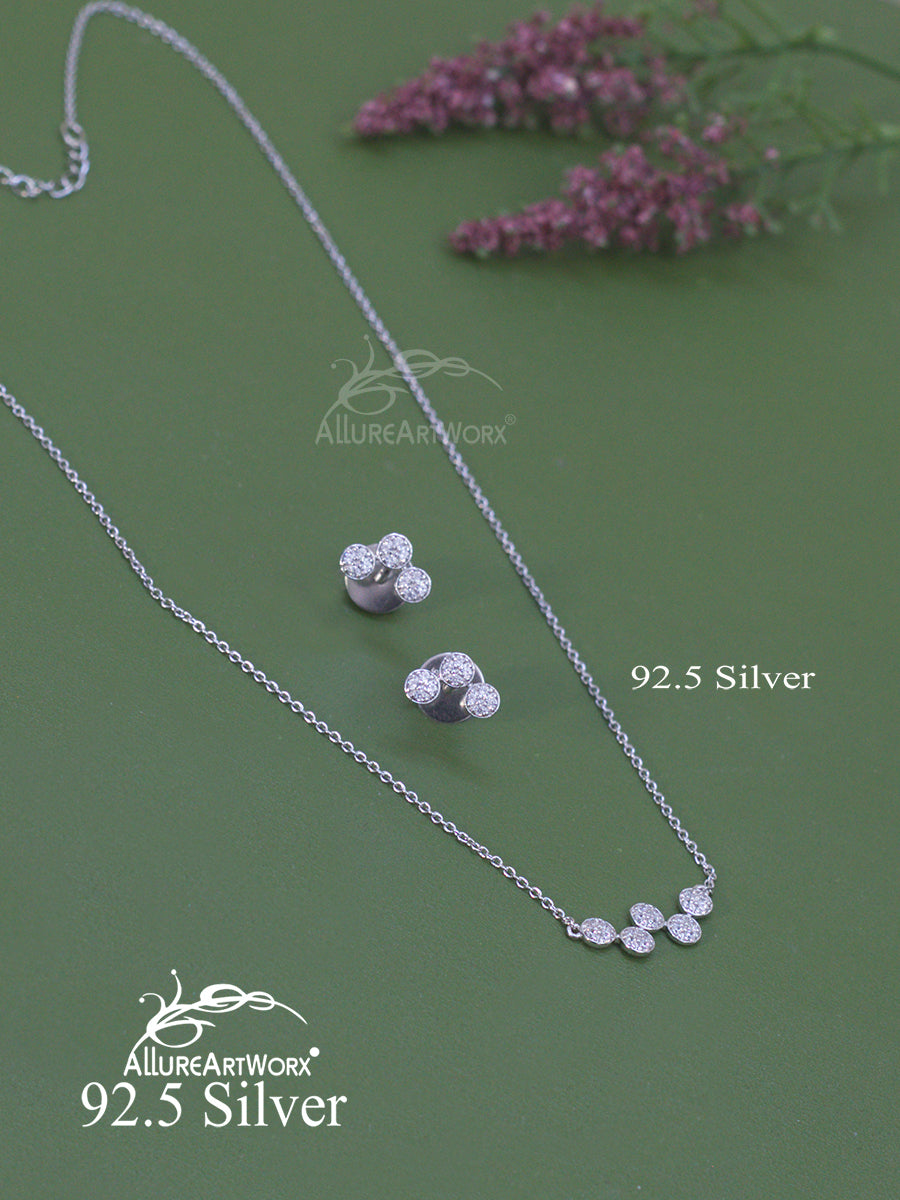 Paula Silver Pendant Set