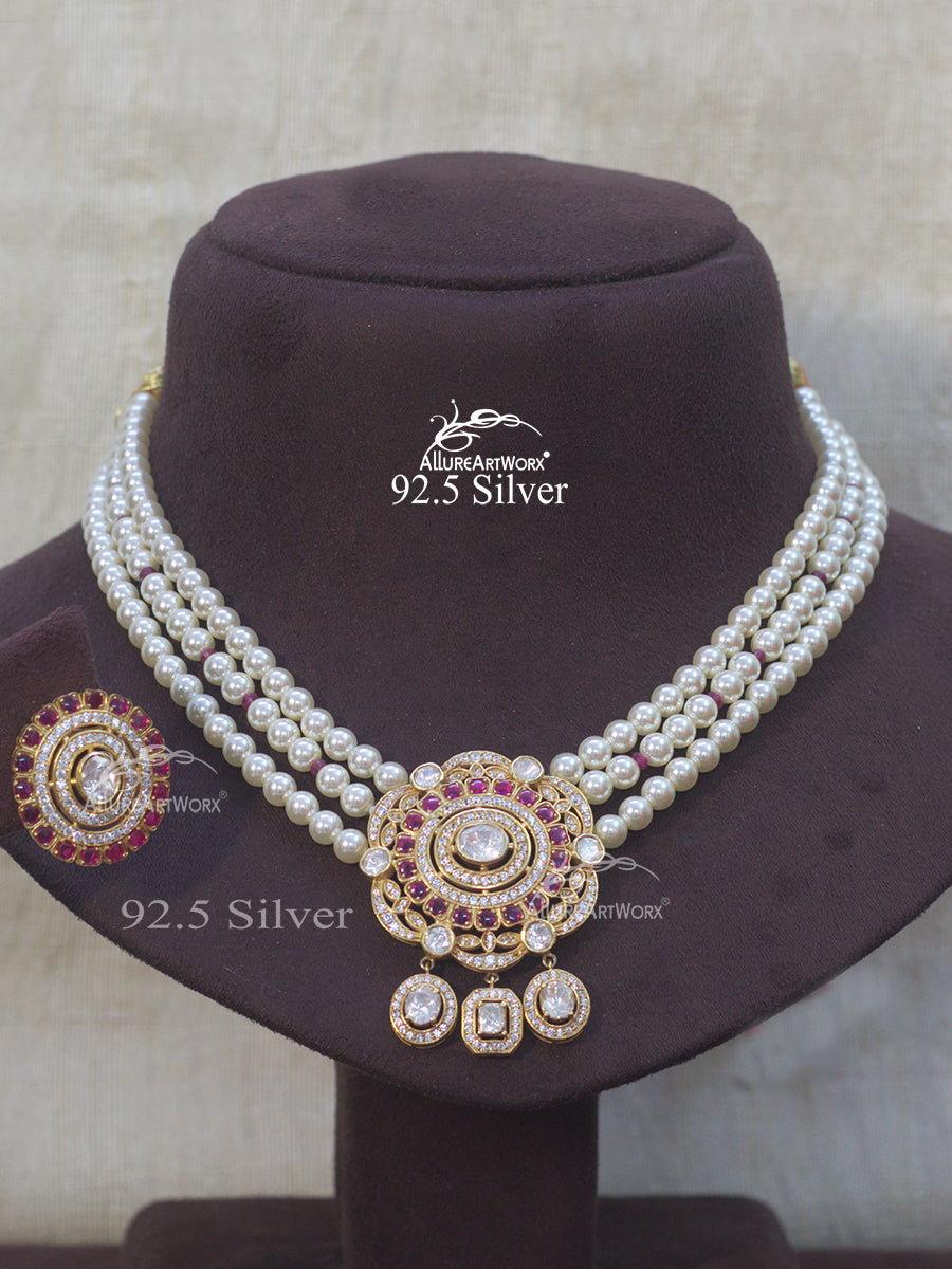 Cliantha Silver Choker