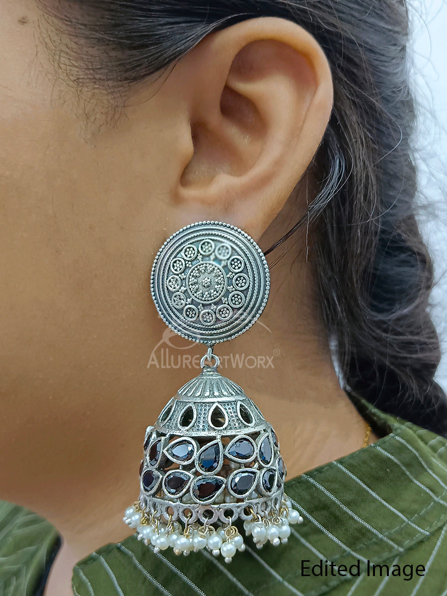 Traditional Earrings(black-big)