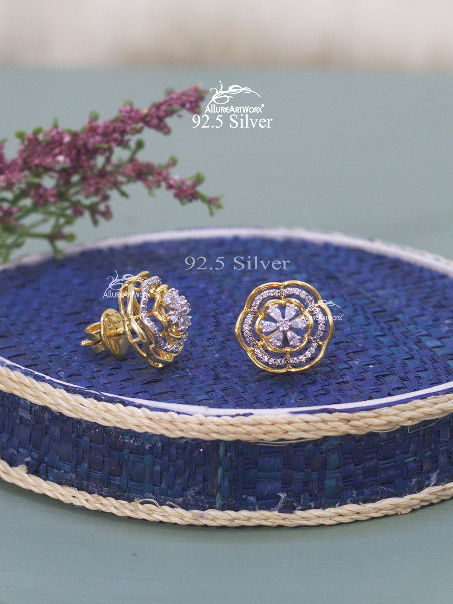 Flora SIlver Earrings