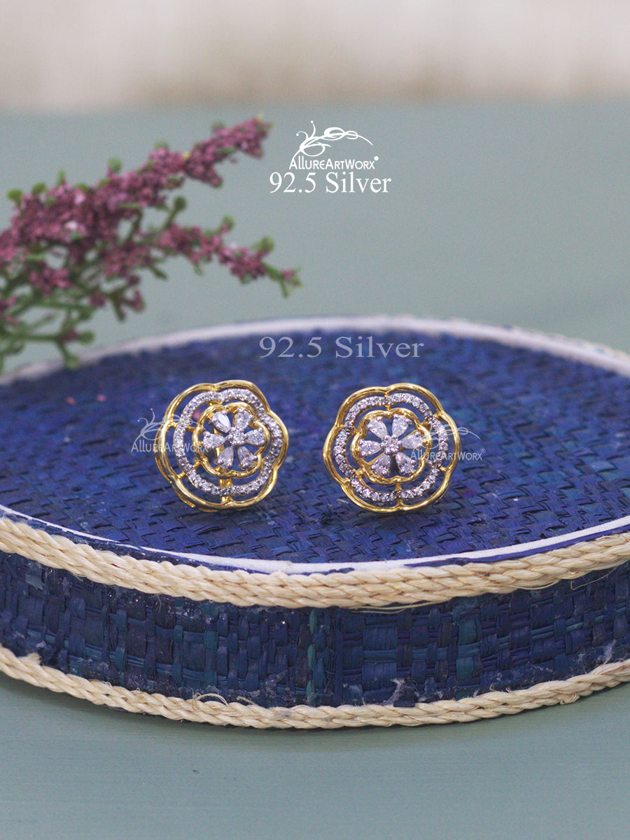 Flora SIlver Earrings