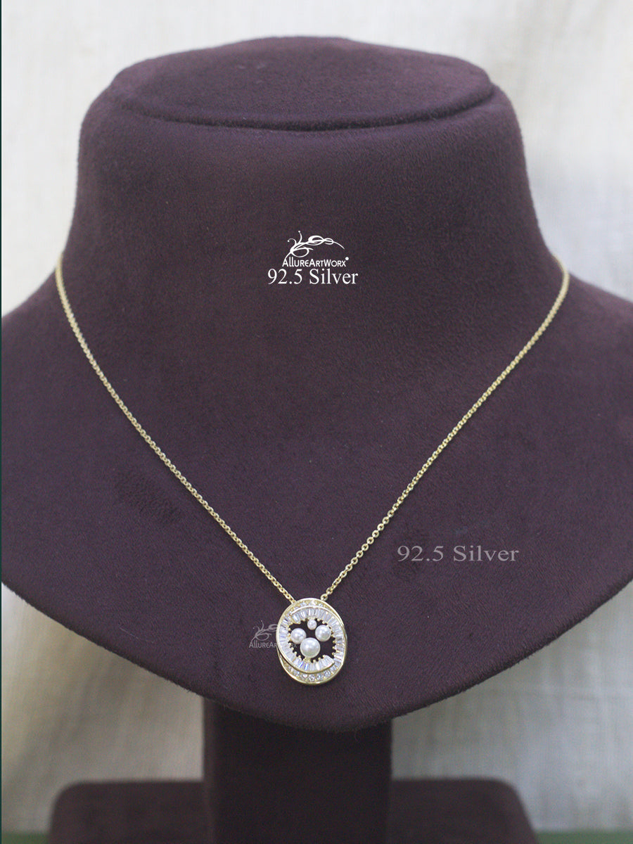 Odette Silver Pendant Set