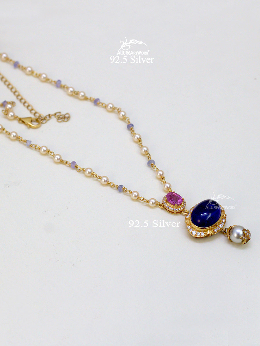 Maryl Silver Neckpiece(long)