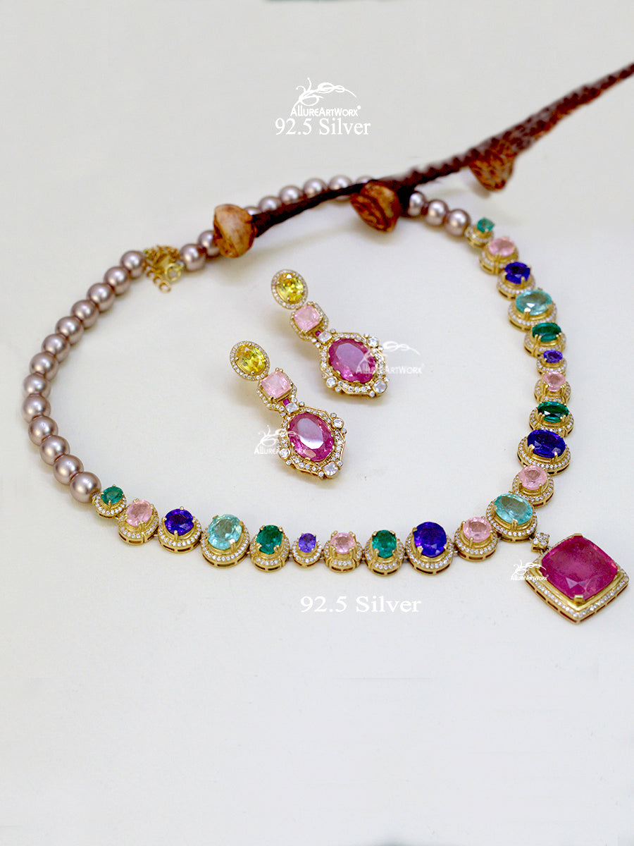 Miyuki Silver Necklace