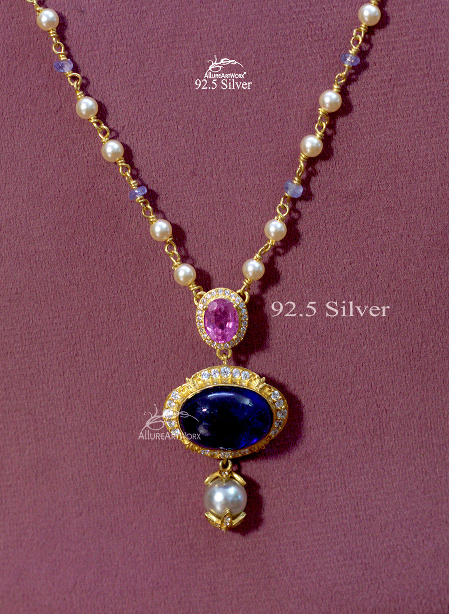 Maryl Silver Neckpiece(long)