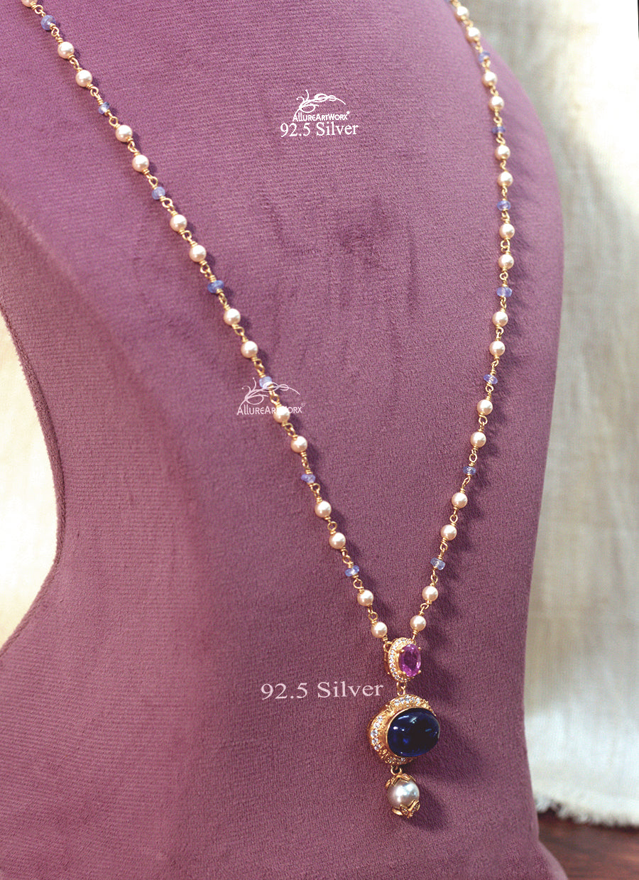 Maryl Silver Neckpiece(long)