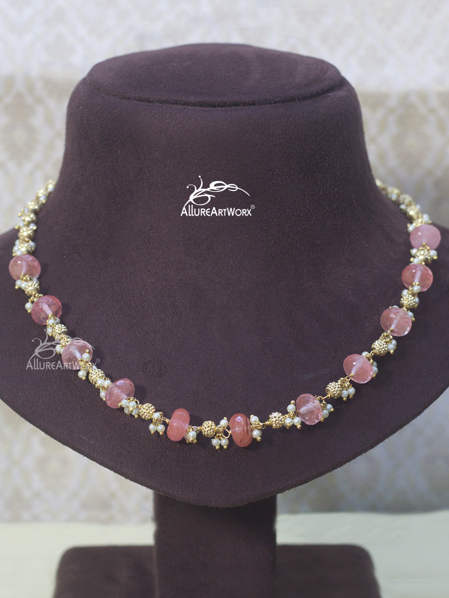 Cherry Quartz Neckpiece