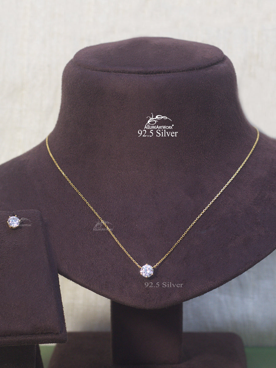 Aaoka Silver Chain set