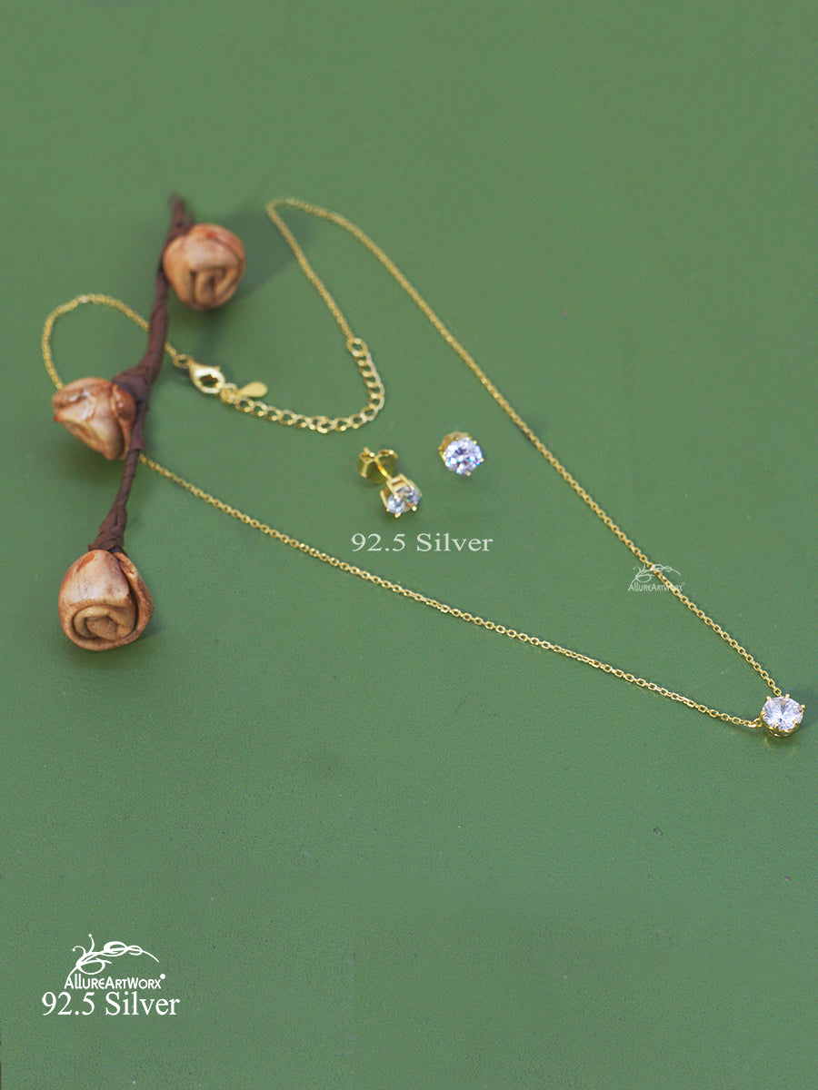 Aaoka Silver Chain set