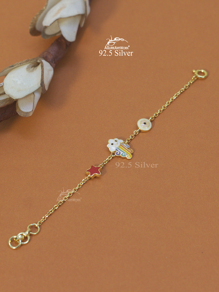 Rainbow Silver Bracelet