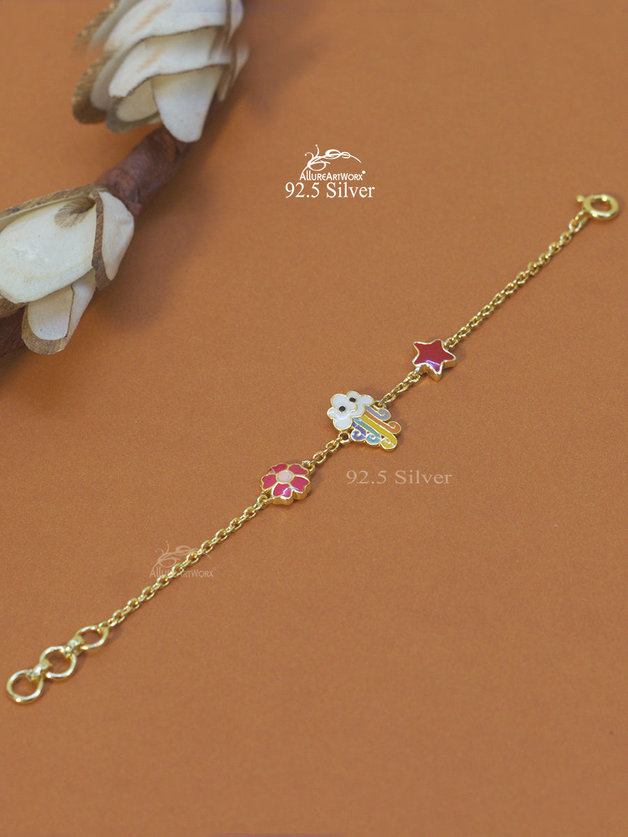 Rainbow Silver Bracelet