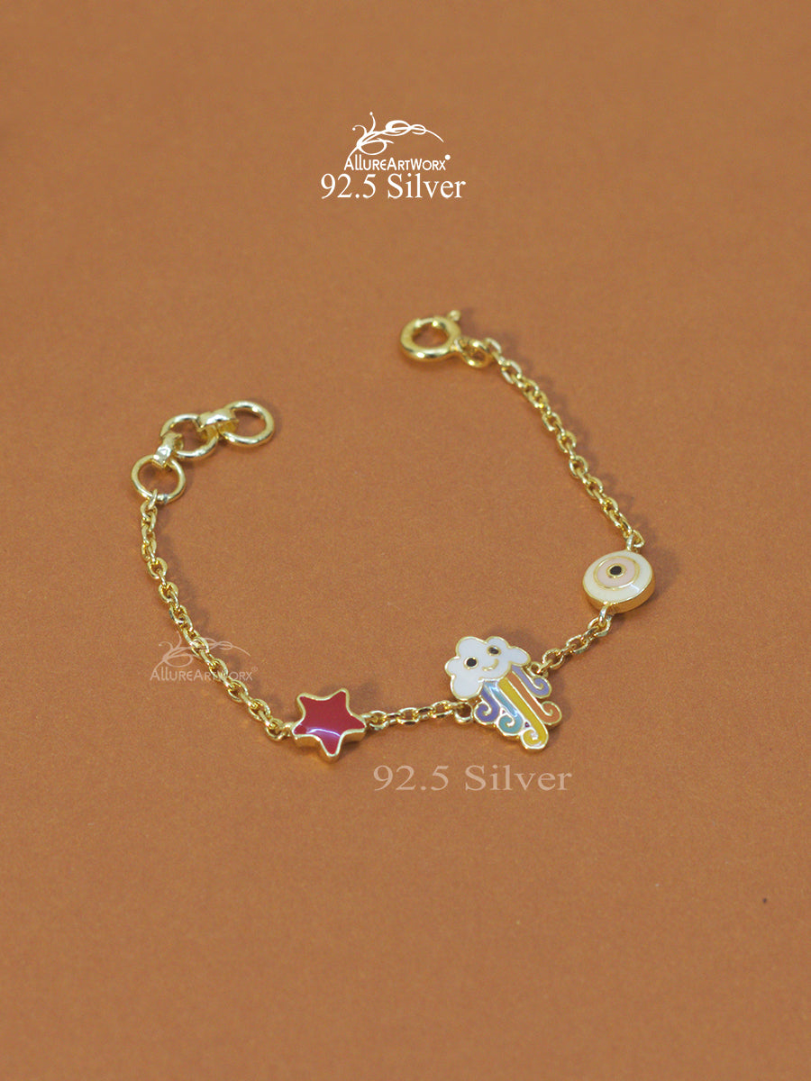 Rainbow Silver Bracelet