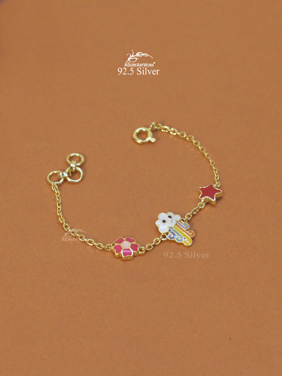 Rainbow Silver Bracelet