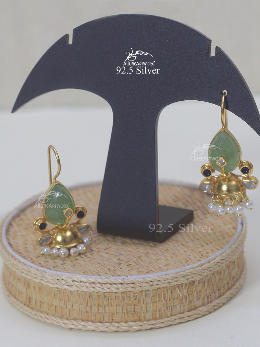 Parnika Silver Jhumkis