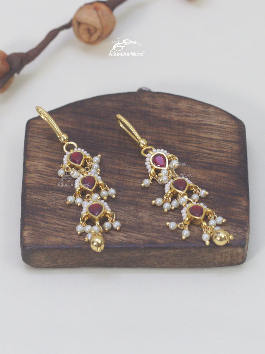 Jadau Earrings(Hooks)