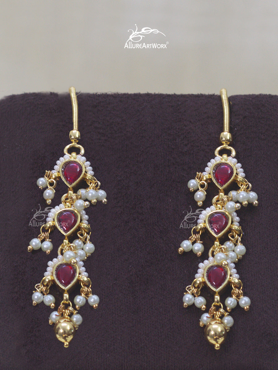 Jadau Earrings(Hooks)