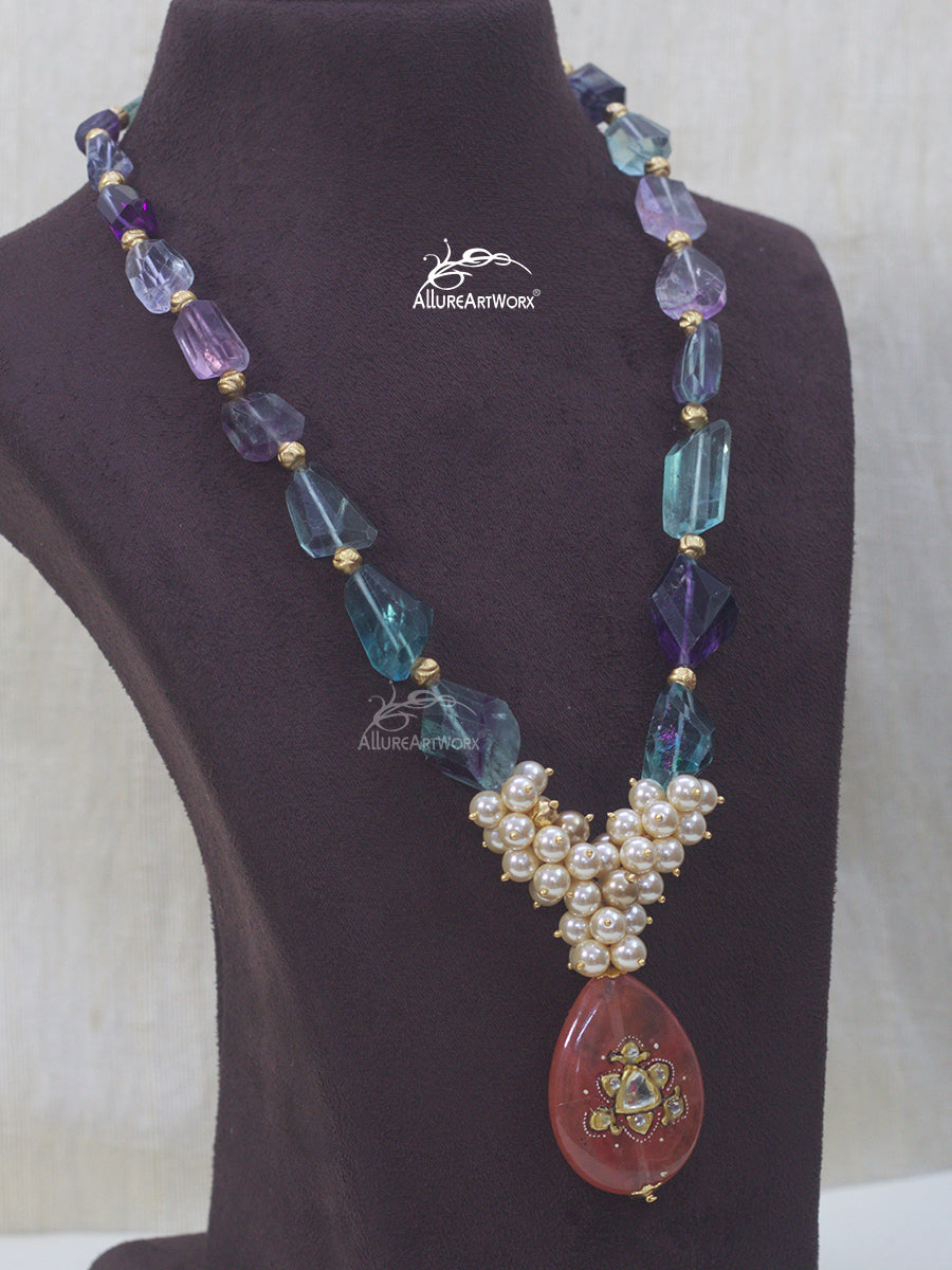 Fluorite Quartz Neckpiece