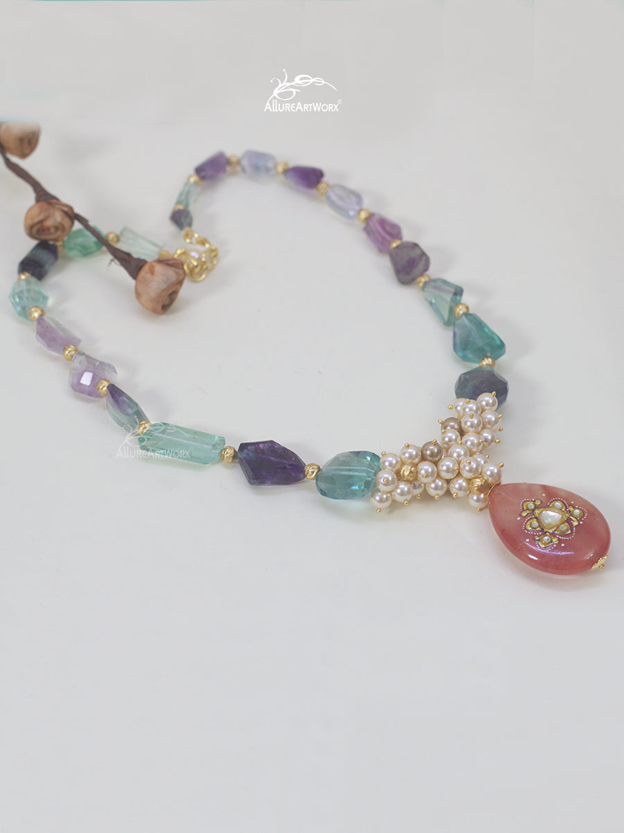 Fluorite Quartz Neckpiece