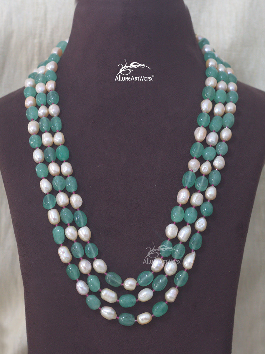 Quartz Pearl Neckpiece