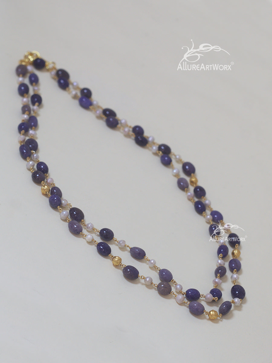 Lapis Pearl Neckpiece