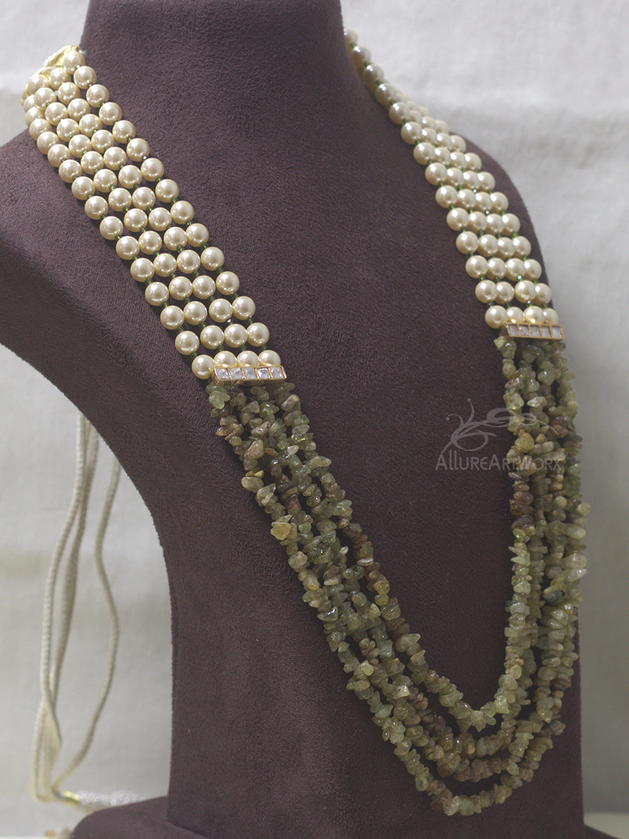 Peridot Pearl Neckpiece