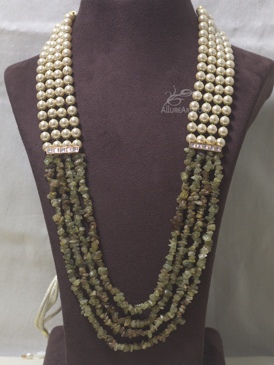 Peridot Pearl Neckpiece