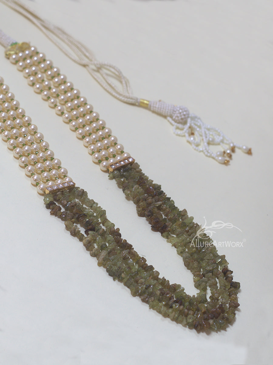 Peridot Pearl Neckpiece