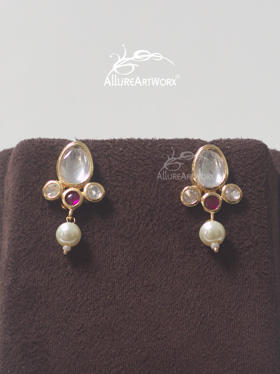 Kundan Set(Dark Pink)