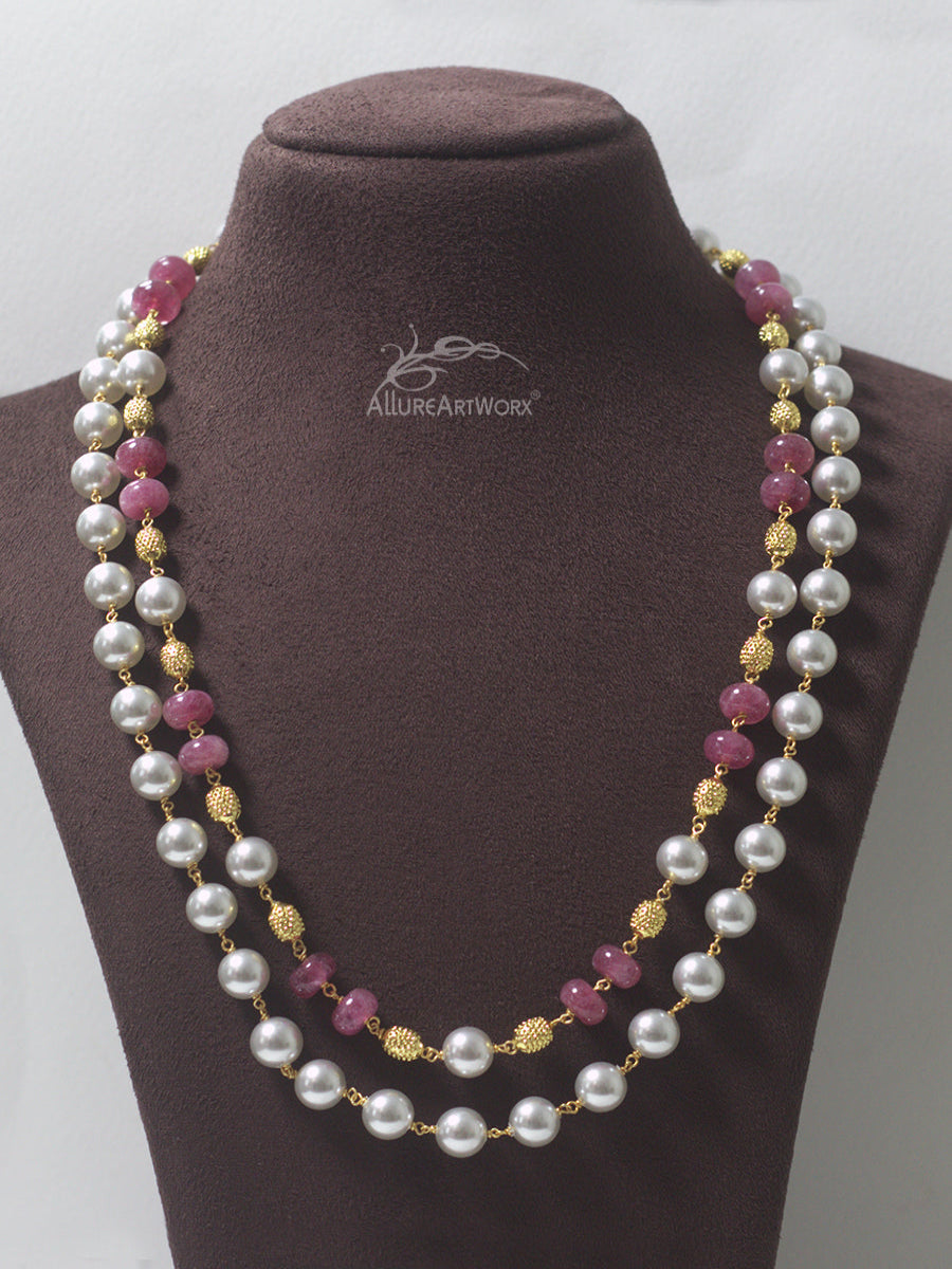 Pearl Tourmaline Neckpiece