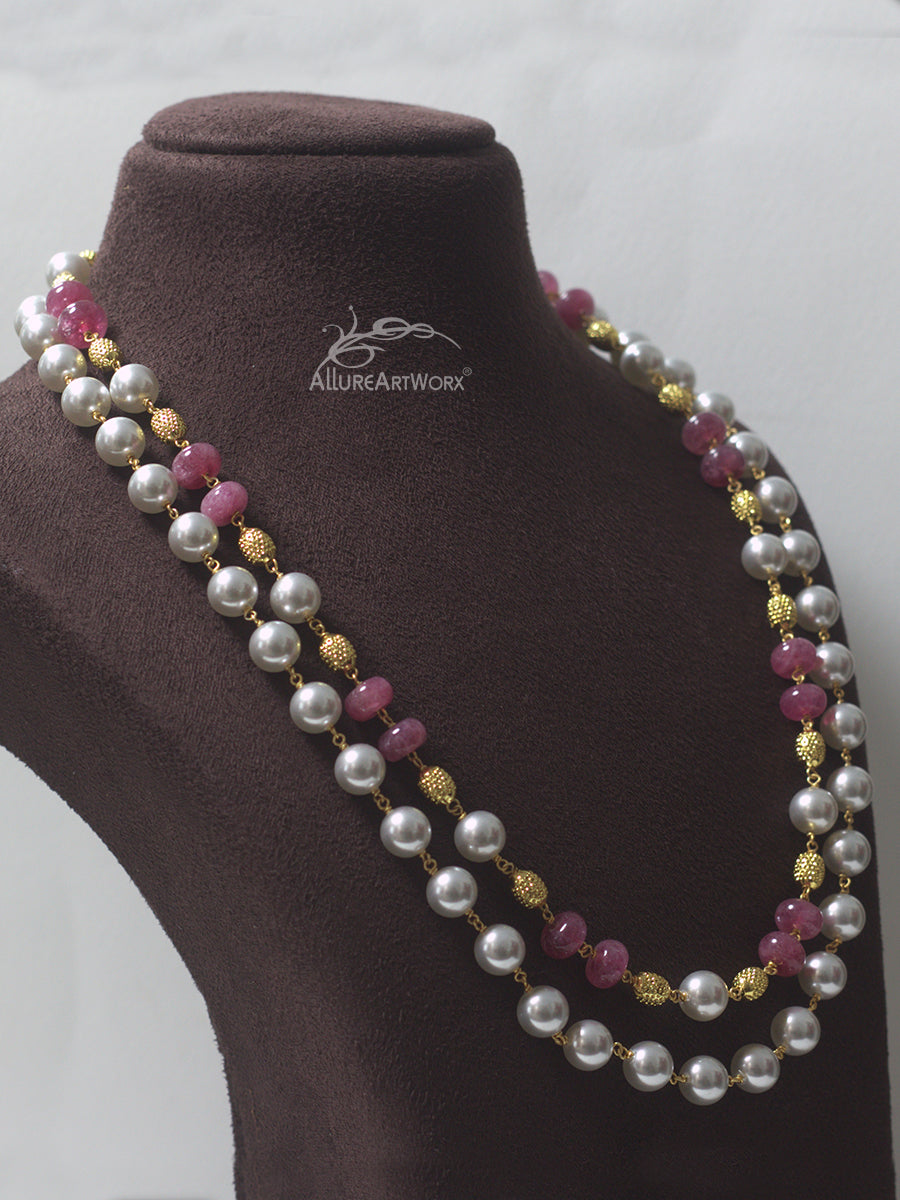 Pearl Tourmaline Neckpiece