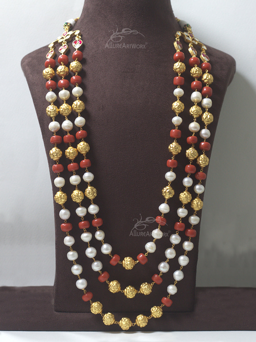 Pearl Coral Neckpiece(long)