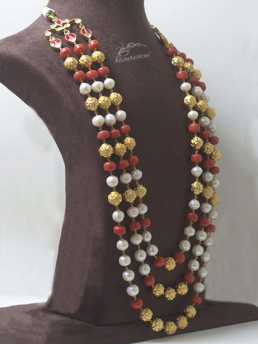 Pearl Coral Neckpiece(long)