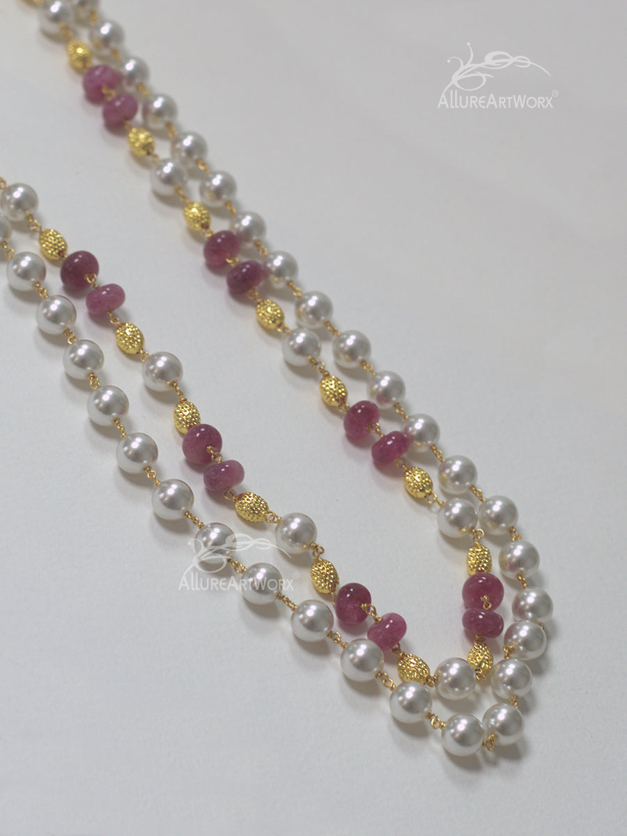 Pearl Tourmaline Neckpiece