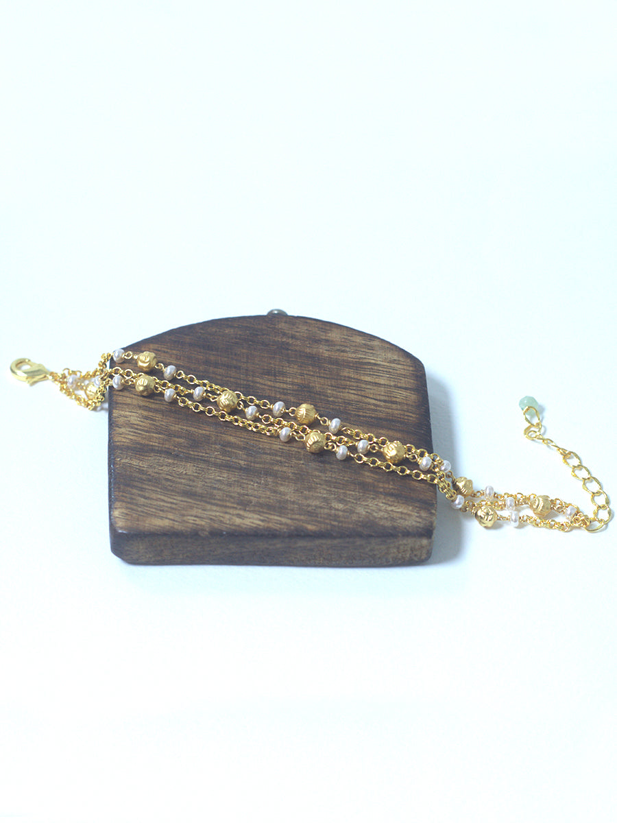 Chain Bracelet(Pearls)