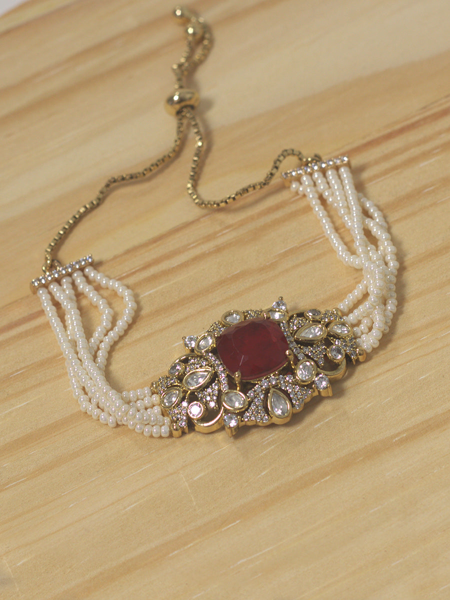 Colourful Bracelet(Dark Pink-Victorian)