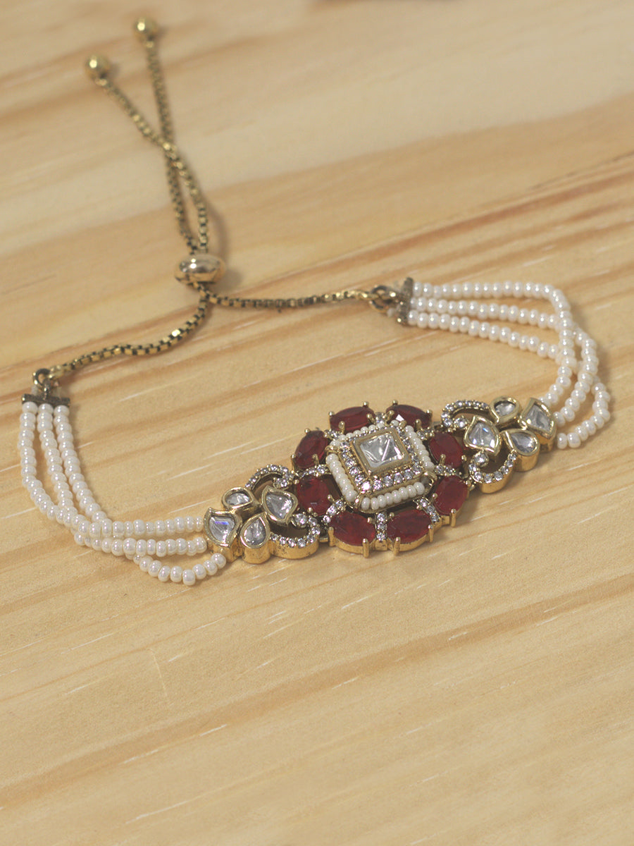 Colourful Bracelet(Red-Victorian)