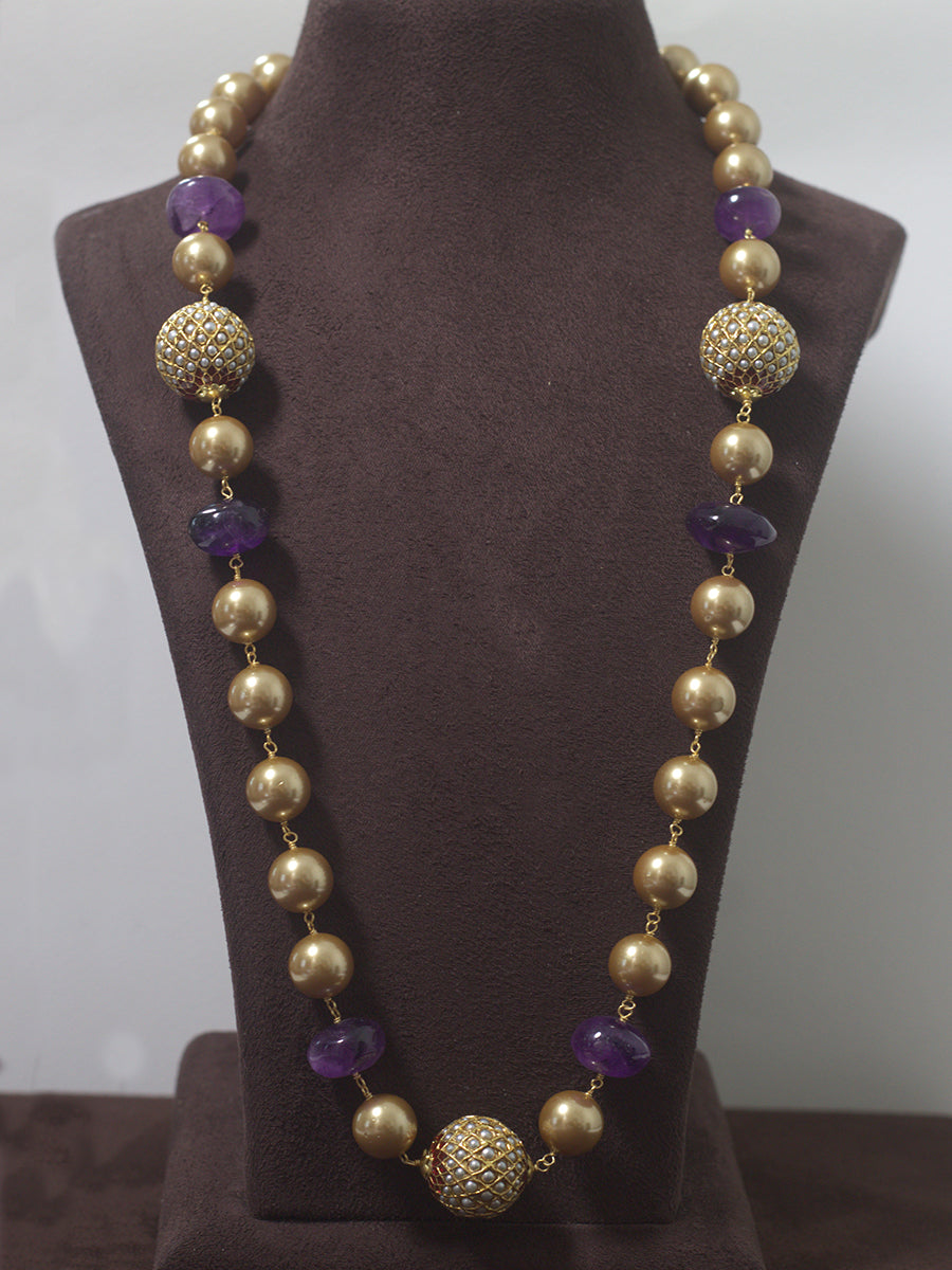 Amethyst Pearl Neckpiece