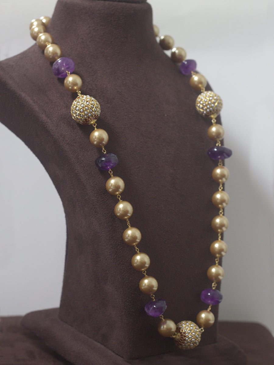 Amethyst Pearl Neckpiece