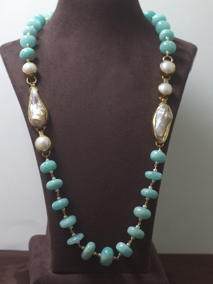 Amazonite Barqoues Neckpiece