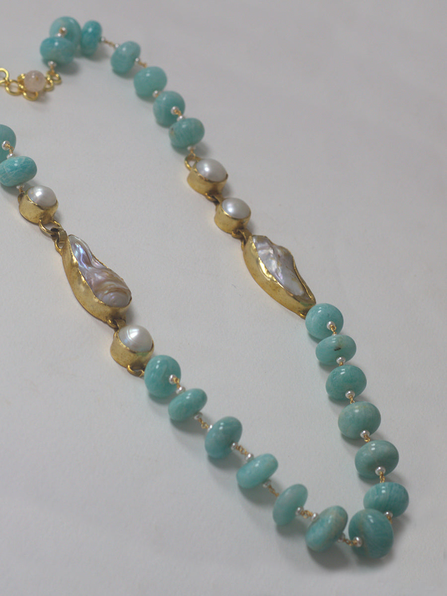 Amazonite Barqoues Neckpiece