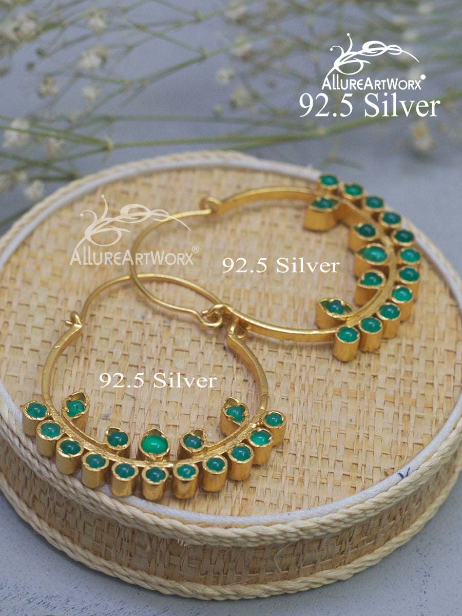 Aadhira Silver Earrings(2 way)