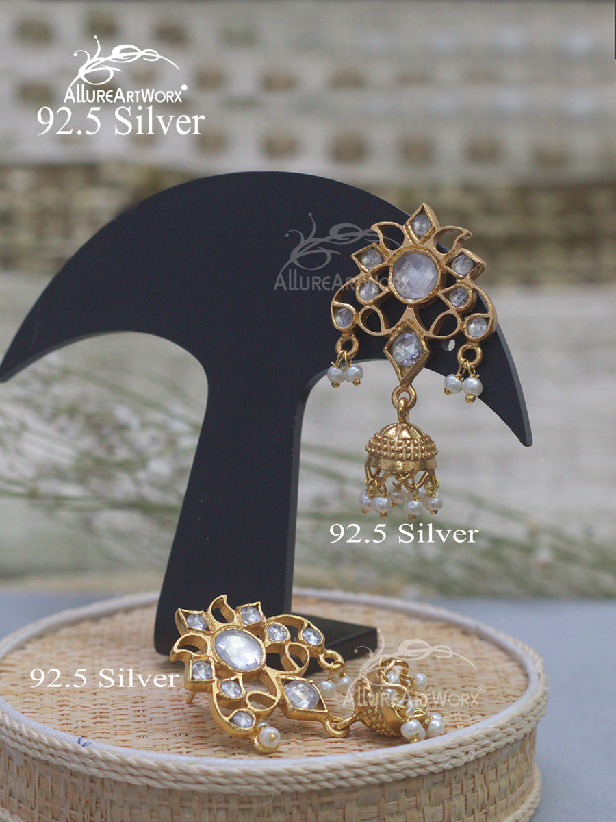 Zayna Silver Jhumkis