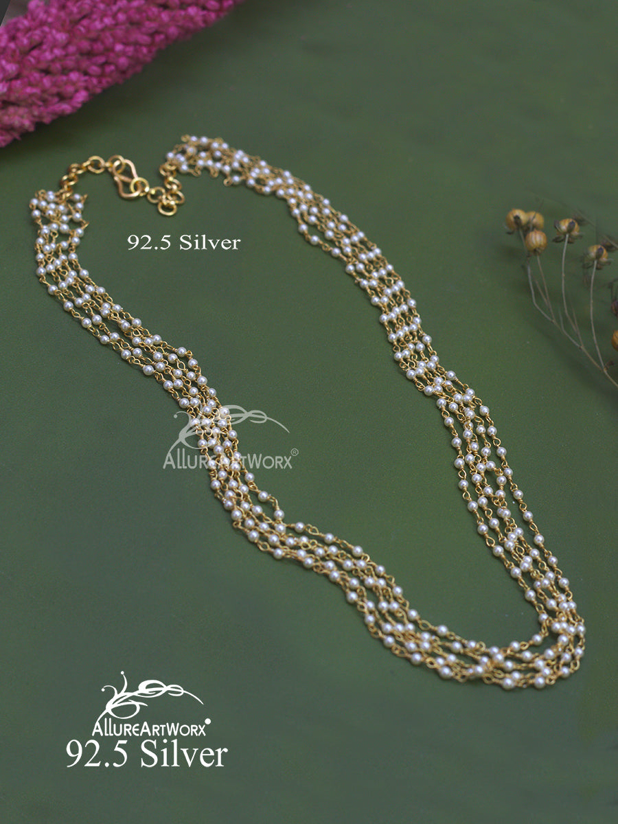 Nithila Silver Neckpiece